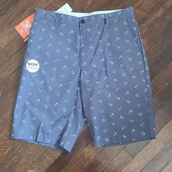 NWT Dockers Blue Anchor Shorts - Picture 1 of 9
